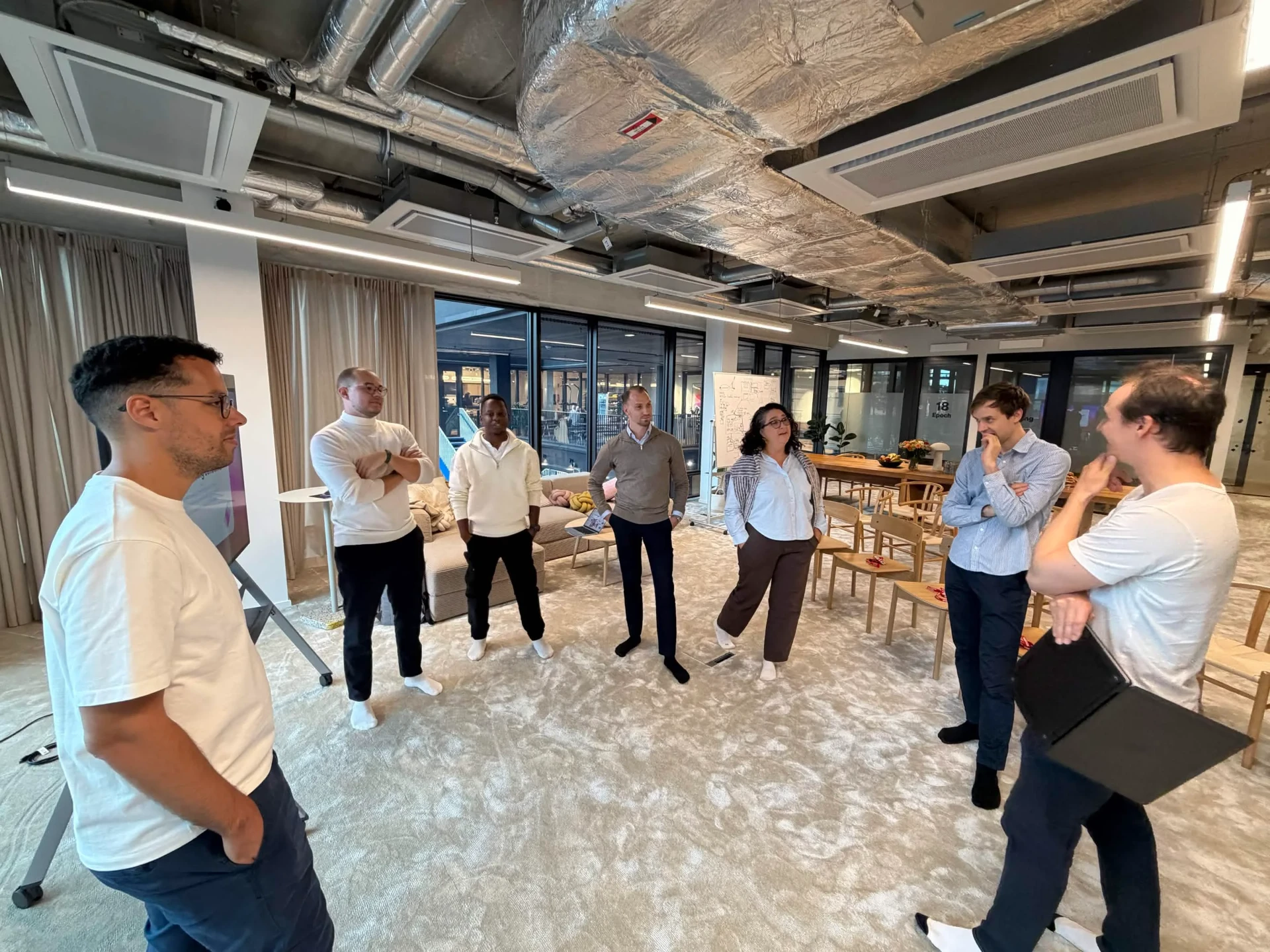 Workshop circle at the Lovable office