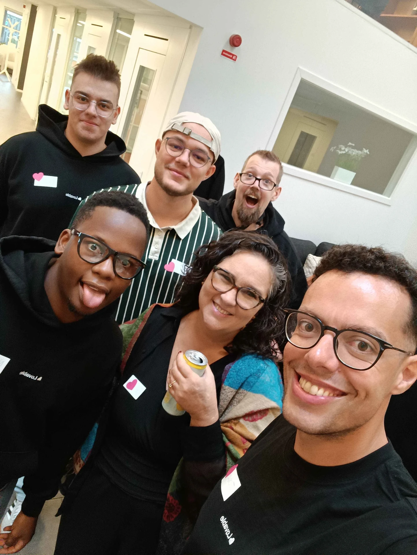 Lovable team selfie after an event